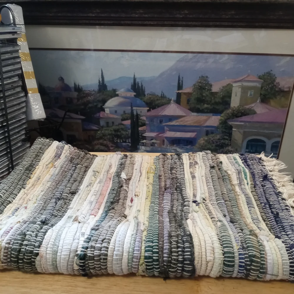 🌅🏫 2 Gallic Artisan Cotton Rugs 🆕🏬 22